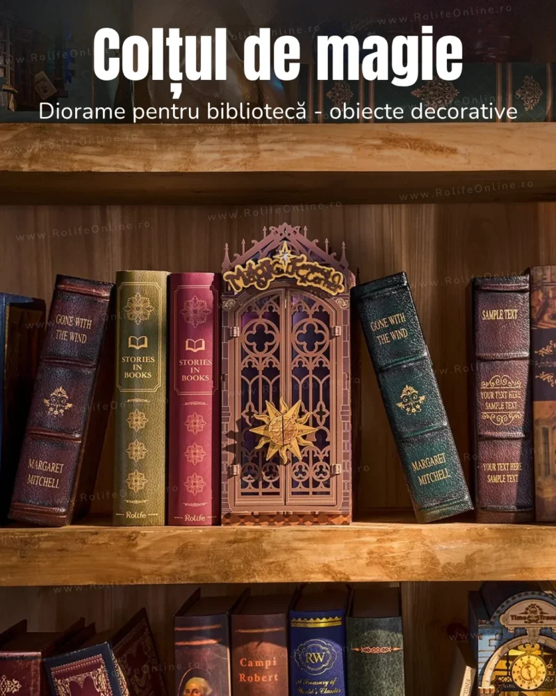 coltul-de-magie-decoratiune-biblioteca-raft-de-carti