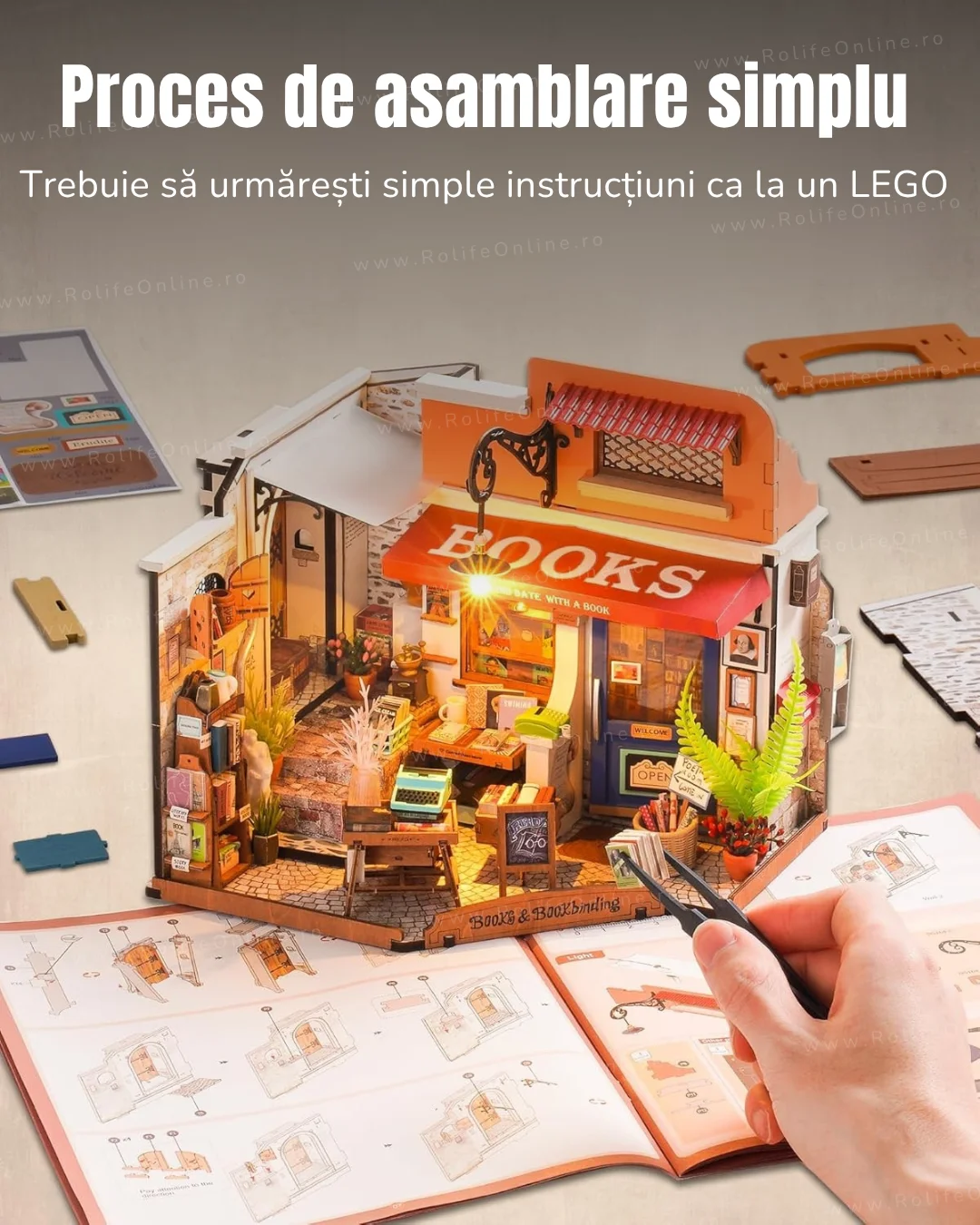 libraria-de-la-colt-kit-diy-proces-asamblare-simplu